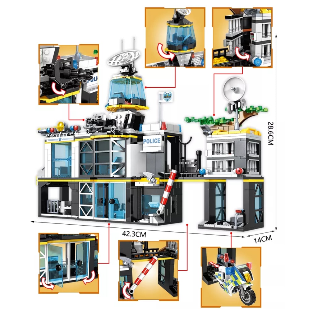 Set de bloques POLICE team 1261 piezas