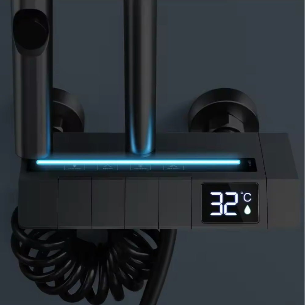 Juego de ducha con pantalla digital 4 en 1