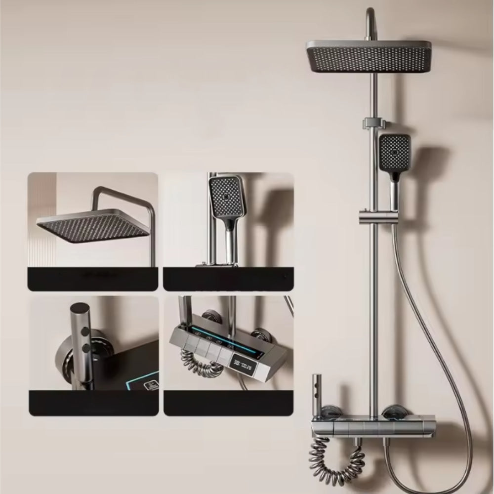 Juego de ducha con pantalla digital 4 en 1