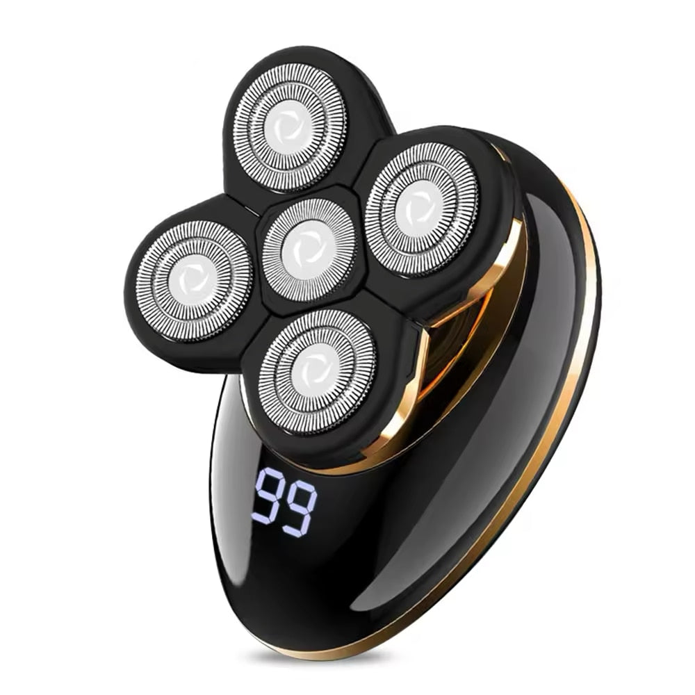 Afeitadora y recortadora inalámbrica e impermeable para hombres 5 en 1