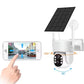 Cámara de vigilancia exterior inalámbrica con panel solar para alimentación