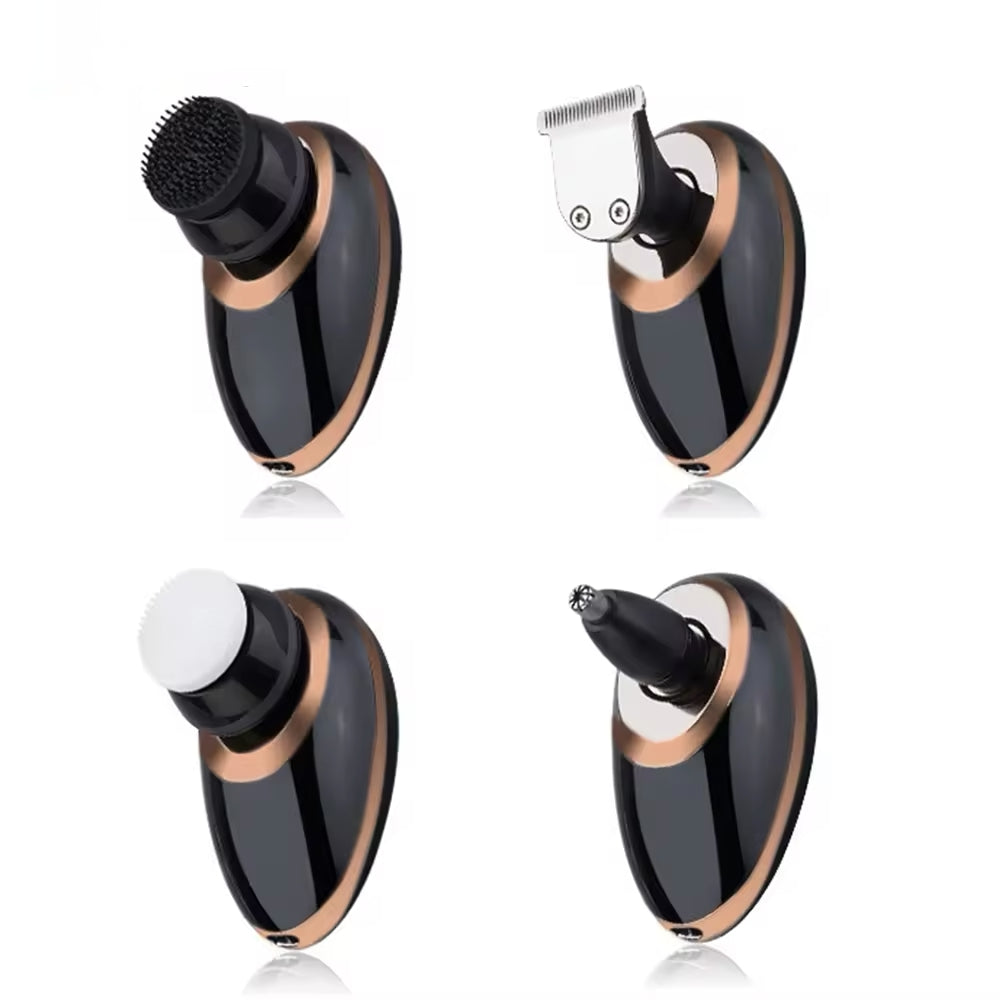 Afeitadora y recortadora inalámbrica e impermeable para hombres 5 en 1