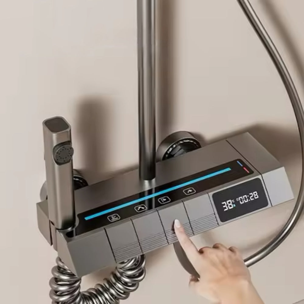 Juego de ducha con pantalla digital 4 en 1