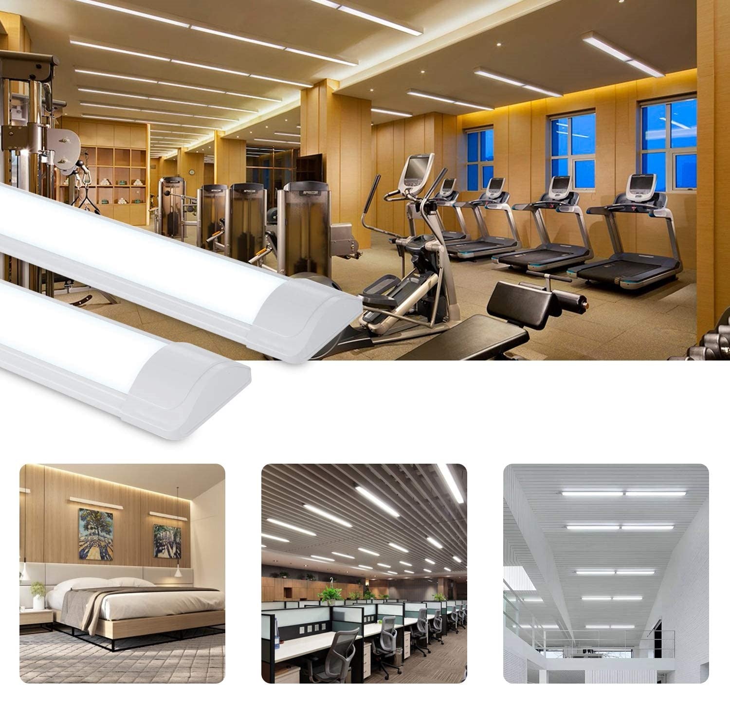 Lámpara de Techo LED TUBE 120W, 120cm