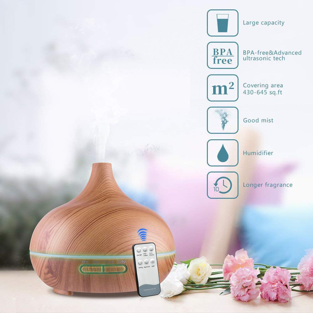 Humidificador de aire aromático 500ml - Difusor