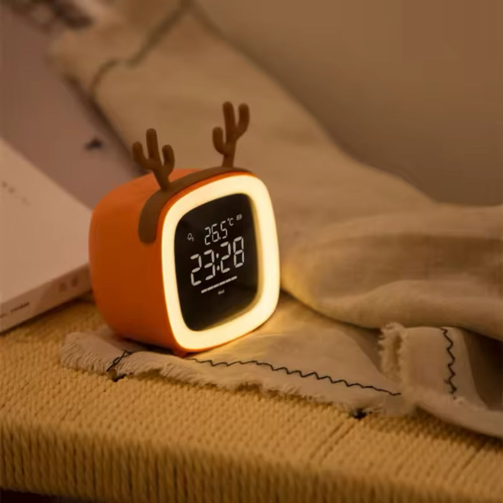 Reloj despertador infantil con luz nocturna