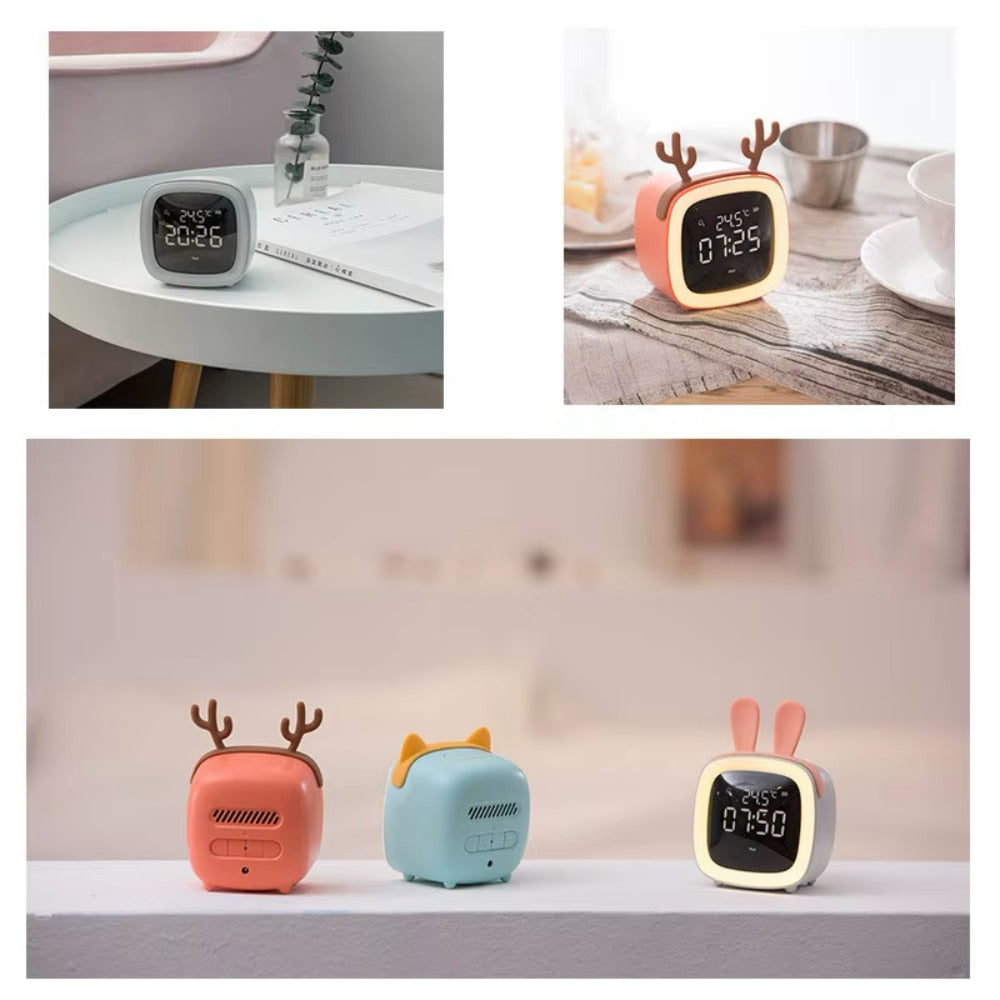 Reloj despertador infantil con luz nocturna