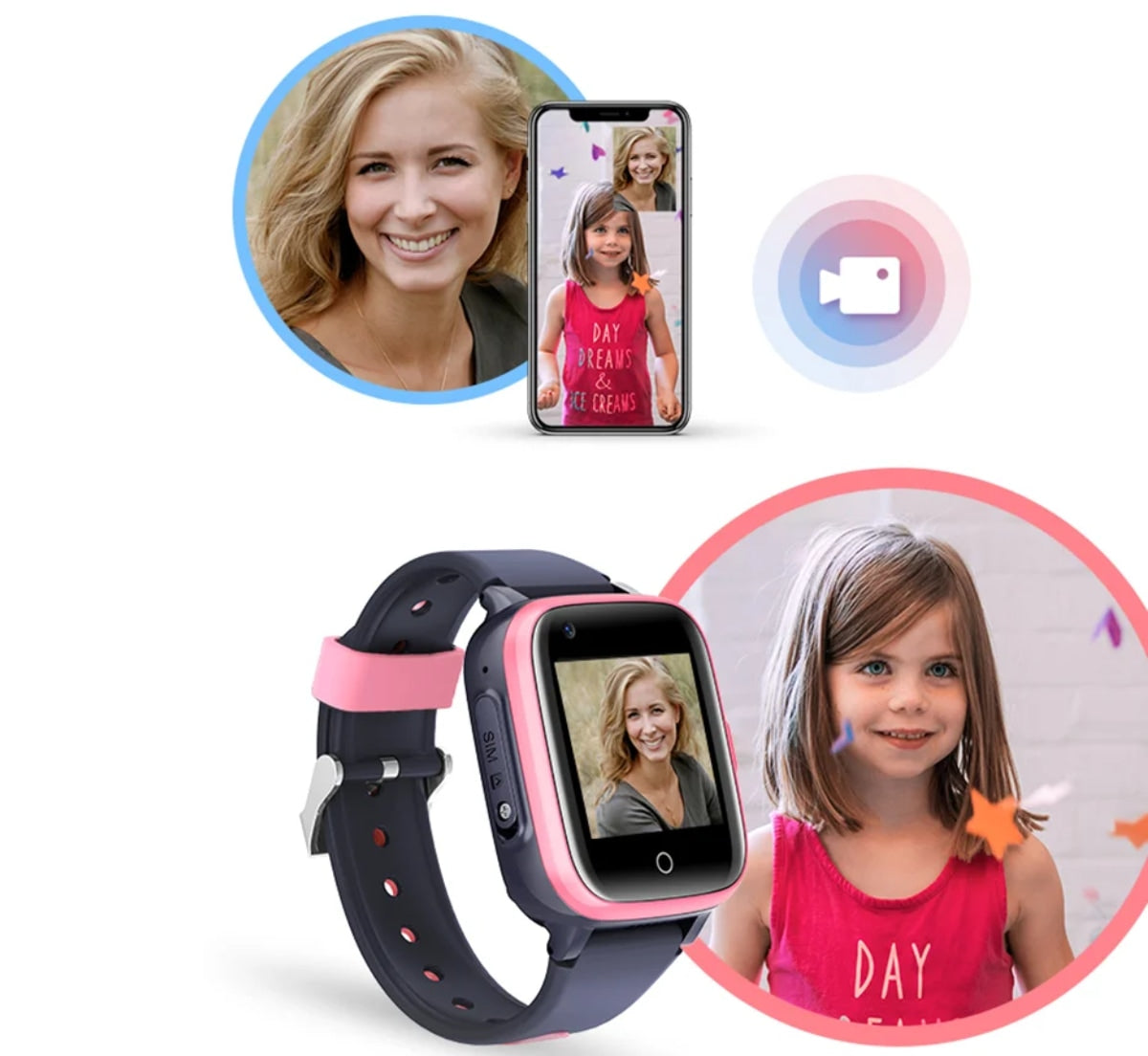 Reloj inteligente para niños SmartKid Pro con tarjeta SIM, GPS y cámara