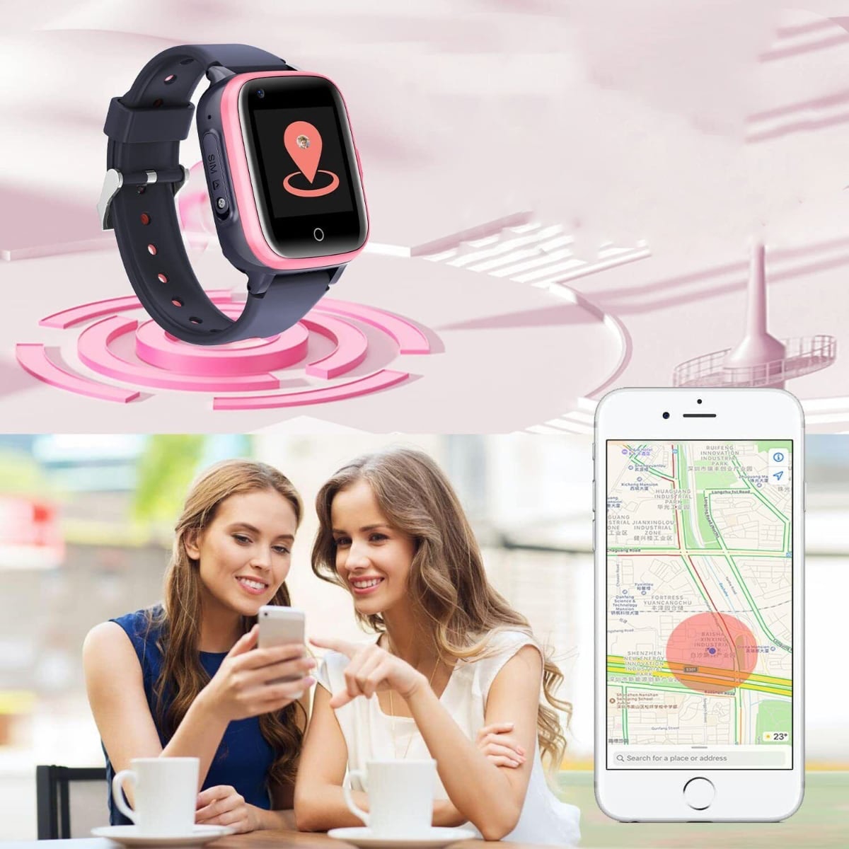 Reloj inteligente para niños SmartKid Pro con tarjeta SIM, GPS y cámara