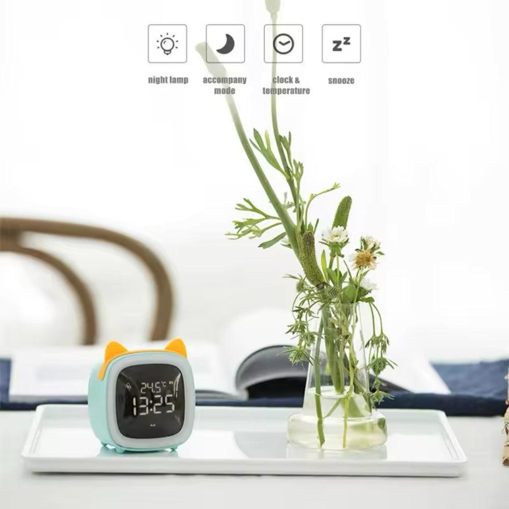 Reloj despertador infantil con luz nocturna