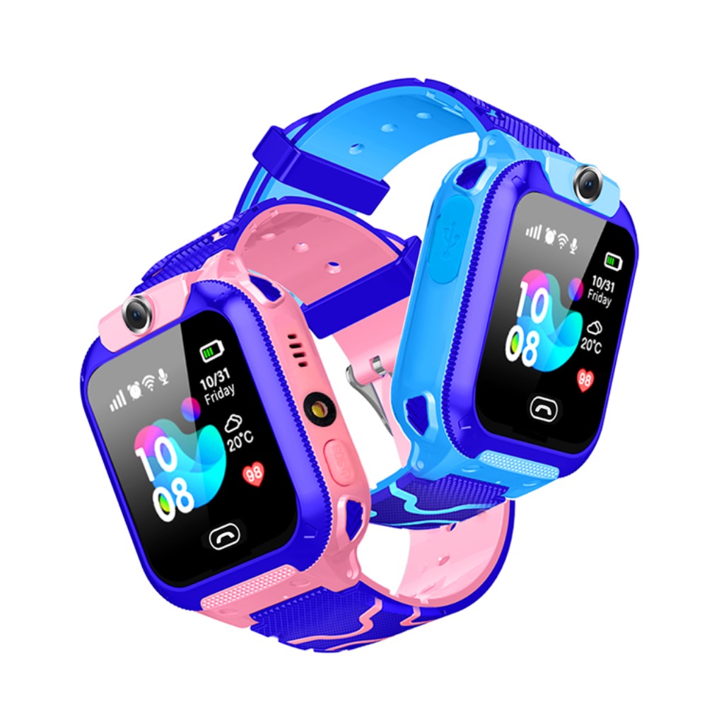Reloj inteligente para niños con cámara, resistente al agua, seguimiento GPS y llamadas, botón SOS