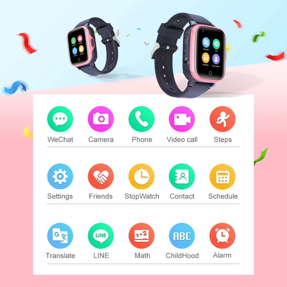 Reloj inteligente para niños SmartKid Pro con tarjeta SIM, GPS y cámara