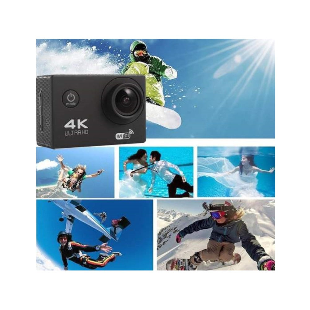 Cámara de acción 4K Ultra HD, resistente al agua, WiFi