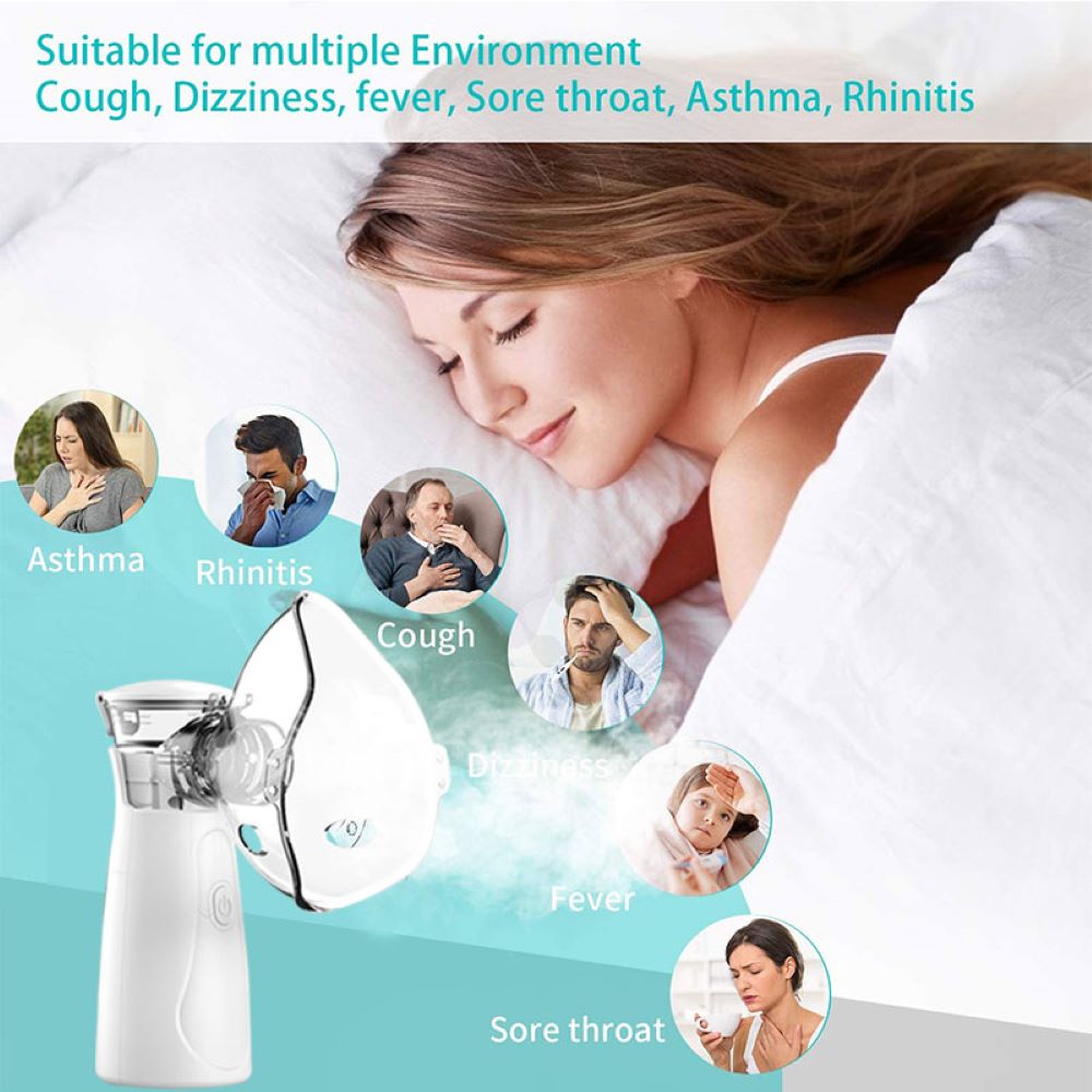 Inhalador portátil a pilas para bebés, niños y adultos