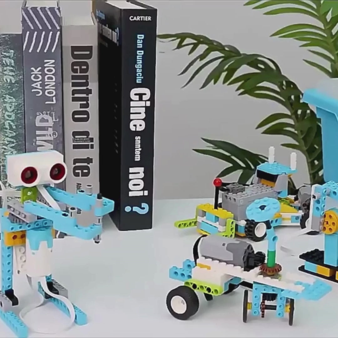 Set robótico para futuros ingenieros 50 en 1 - Set inteligente DIY de bloques con 606 piezas y control remoto