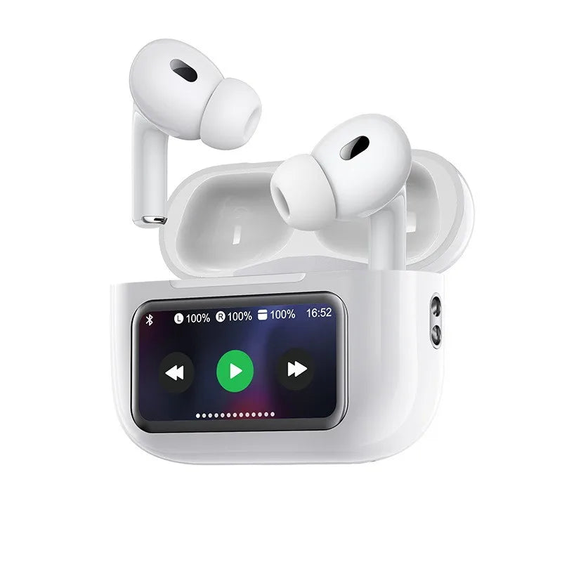 TouchPods S10 Pro ANC/ENC auriculares inalámbricos Bluetooth, pantalla táctil LCD, cancelación activa de ruido, traductor inteligente AI