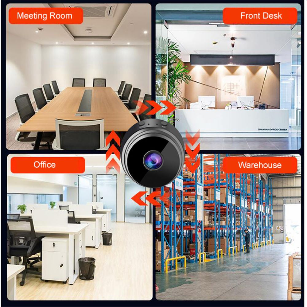 Mini cámara de vigilancia, monitoreo en vivo, WiFi, grabación diurna y nocturna